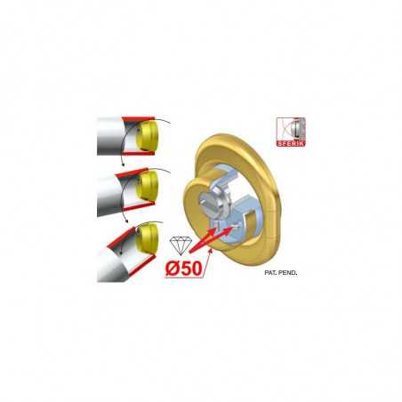 Protecteur cylindre pour porte blindée