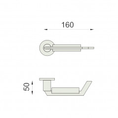 dimensions poignée de porte c-1918 dnd martinelli