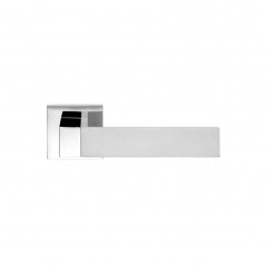 poignée de porte Esa due DnD Martinelli finition chromé brillant - chromé satin