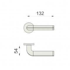 dimensions Poignée de porte Havana DnD martinelli