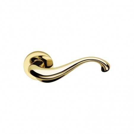 Poignée de porte intérieure classique Latina DnD Martinelli finition laiton brillant