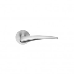 poignée de porte linear DnD Martinelli finition chromé satin