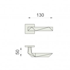 dimensions Poignée de porte Luxury 02 DnD Martinelli
