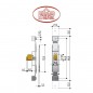 Serrure Prefer 6610 pour grille métallique Serrure Prefer 6610 pour grille métallique