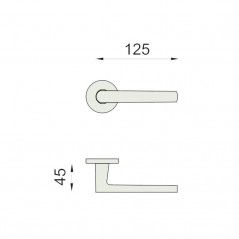dimensions Poignée de porte Project DnD Martinelli