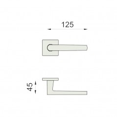 dimensions Poignée de porte intérieure project 02 DnD Martinelli