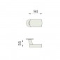 Project Zancata poignée de porte - DnD Martinelli Project Zancata poignée de porte - DnD Martinelli