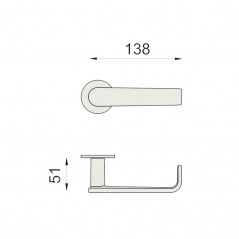 dimensions Poignée de porte Safety DnD Martinelli
