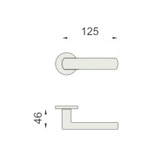dimensions Poignée de porte Vita DnD Martinelli