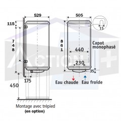 Chauffe eau Zénéo Atlantic 100 litres