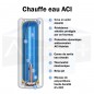 Chauffe eau électrique Atlantique Zénéo ACI hybride Vertical mural Chauffe eau électrique Atlantique Zénéo ACI hybride Vertical mural