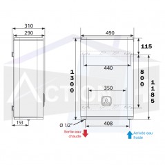 Dimensions chauffe eau linéo 80 litres