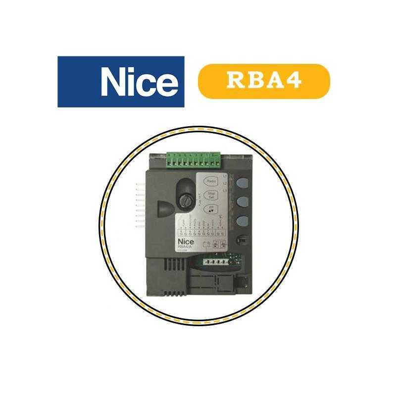 Logique de commande RBA4 Nice pour portail Logique de commande RBA4 Nice pour portail