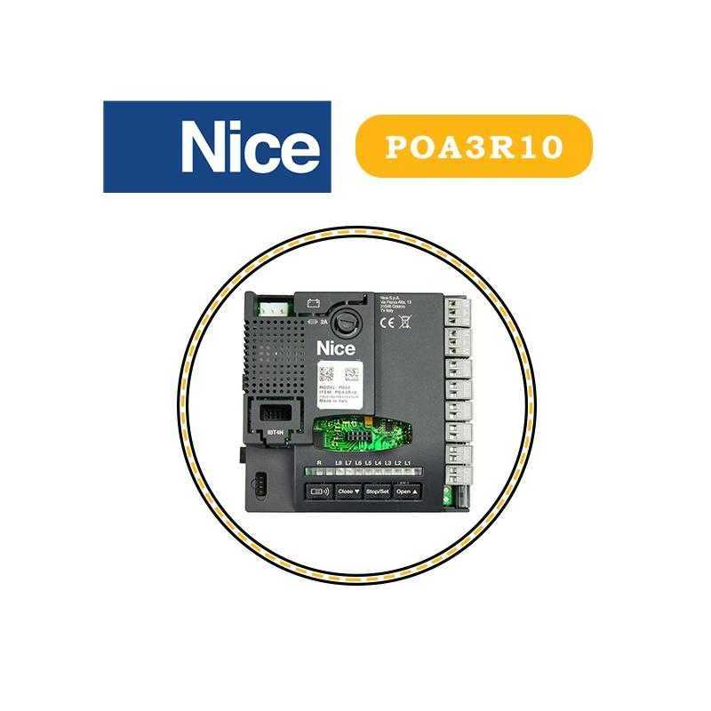 Logique de commande POA3R10 Nice pour portail Logique de commande POA3R10 Nice pour portail