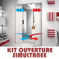 Kit ouverture simultanée porte à galandage Kit ouverture simultanée porte à galandage