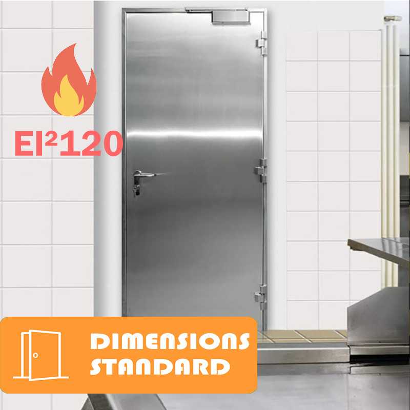 Porte inox coupe feu 2 heures Oxyfeu2 standard Porte inox coupe feu 2 heures Oxyfeu2 standard