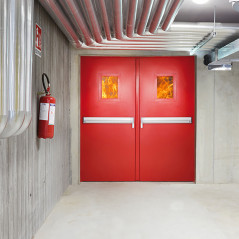 bloc porte coupe feu issue de secours