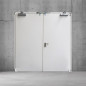 Bloc porte acier 2 vantaux Ei120 sur mesure grande dimension