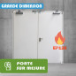 Bloc porte acier 2 vantaux Ei120 sur mesure grande dimension