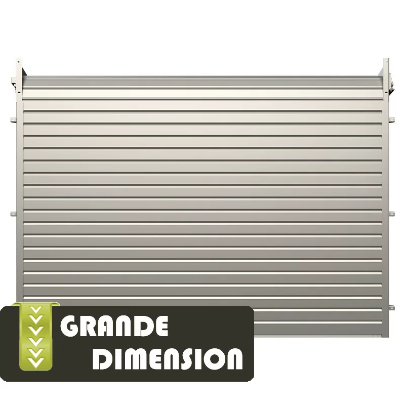Rideau métallique lames pleines grande dimension Rideau métallique lames pleines grande dimension