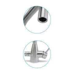 Caractéristiques et avantages robinet mitigeur de cuisine inox 3 voies