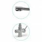 Mitigeur évier 3 voies inox