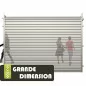 Rideau métallique grande dimension micro perforées Rideau métallique grande dimension micro perforées