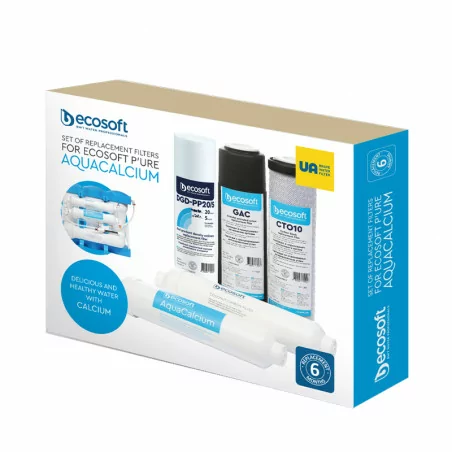 Filtres osmoseur P'URE Aquacalcium Ecosoft