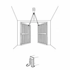 Adaptateur Somfy Dexxo porte battante 2400459