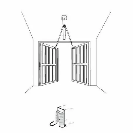 Adaptateur Somfy Dexxo porte battante 2400459
