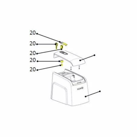 Cylindre de déverrouillage Axovia 3S iO Somfy 9020908