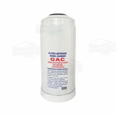 Cartouche filtration charbon actif et kdf big blue