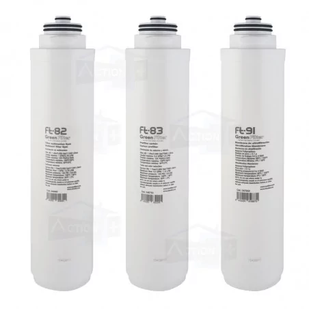 Lot de 3 Filtres à Eau pour Purificateur FT-Line