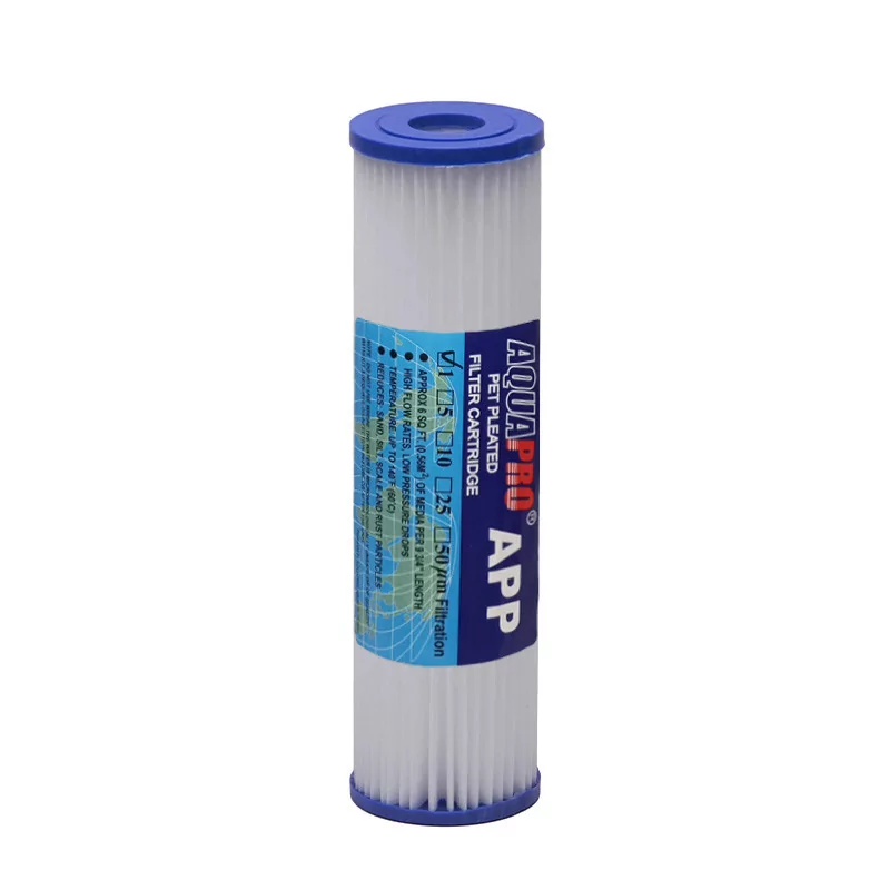 Cartouche filtrante plissée 1 micron pour eau Cartouche filtrante plissée 1 micron pour eau