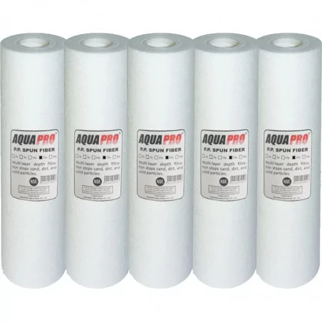 lot de 5 filtres à eau 25 microns