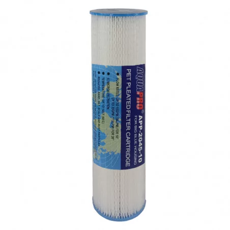 Filtre 20 pouces Plissé Aquapro Big Blue 10 Microns