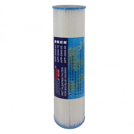 Filtre Aquapro Plissé 20 Pouces 25 Microns
