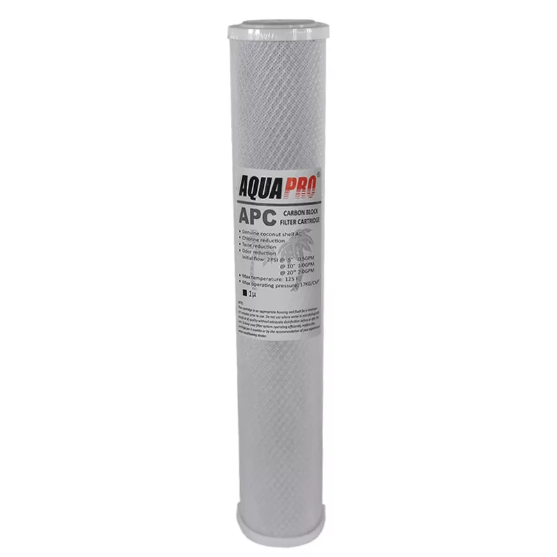Filtre 1 micron 20 Pouces Charbon Bloc Aquapro Filtre 1 micron 20 Pouces Charbon Bloc Aquapro