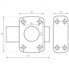 Dimensions verrou heracles 5g