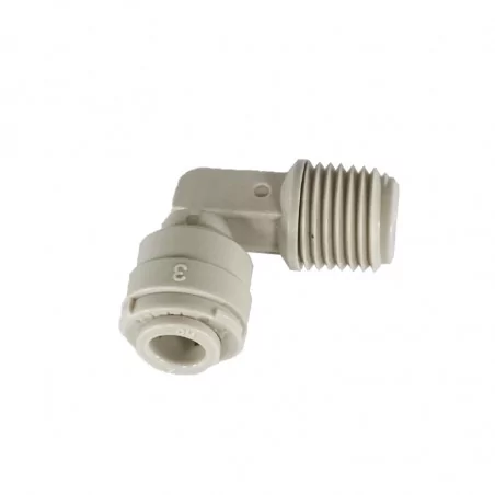 Raccord Rapide Coudé Male et Push-Fit