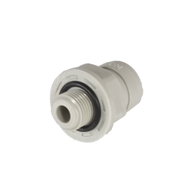 Raccord Plomberie Droit Poussoir 22mm Blanc - 1 Pièce, Pression 6 Bar, Diamètre 15mm