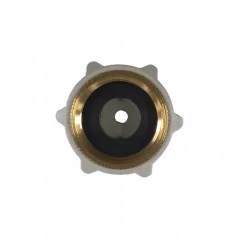Raccord femelle avec joint de plomberie et insert laiton