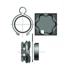 Support Moteur Somfy Caisson Tiroir Elket