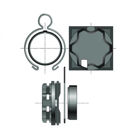 Support Moteur Somfy Caisson Tiroir Elket