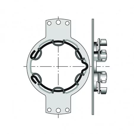 Fixation Universel Moteur Somfy Volet Roulant intégrée à la fenêtre