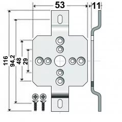 Support Moteur Somfy Diamètre 50