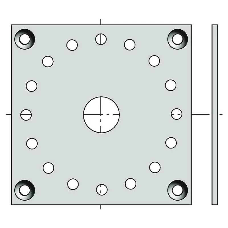 Plaque Fixation Moteur Somfy CSI et DMI Plaque Fixation Moteur Somfy CSI et DMI