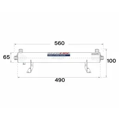 Dimensions stérilisateur UV 6 GPM