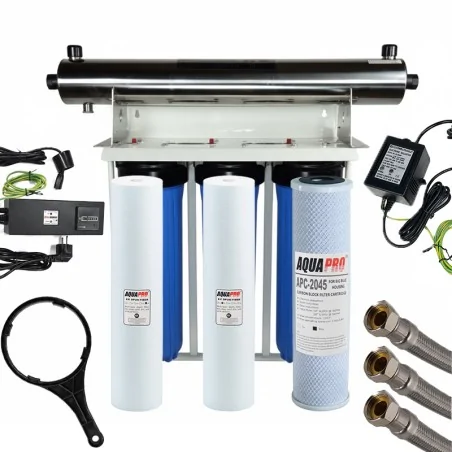 Station Filtration de l'Eau UV Collectif 24 GPM