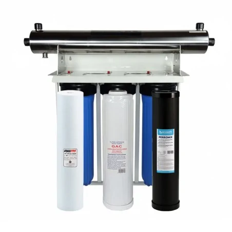 Stérilisation ultraviolet trio 20 pouces pour métaux lourds